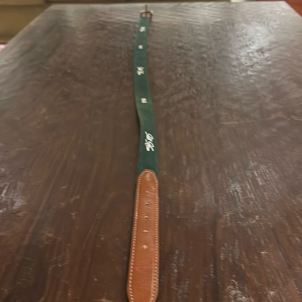Belt. Hand stitched. Idle Hour. 1912. GA. Made by YRI. American Made!  40”.